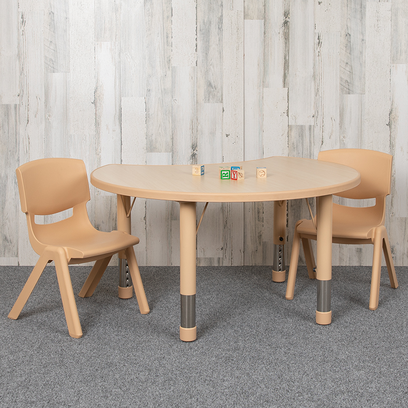 Alamont Furniture, ALA-ZVZD-451194, Crescent Activity Table Set