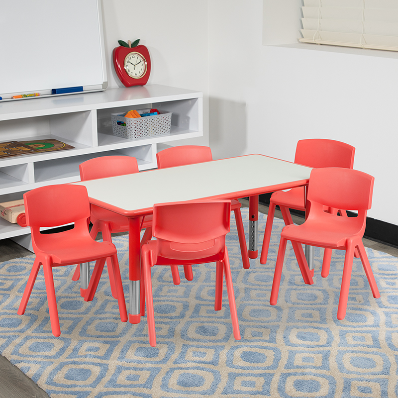 Alamont Furniture, ALA-ZVZD-20694, Rectangular Activity Table Set