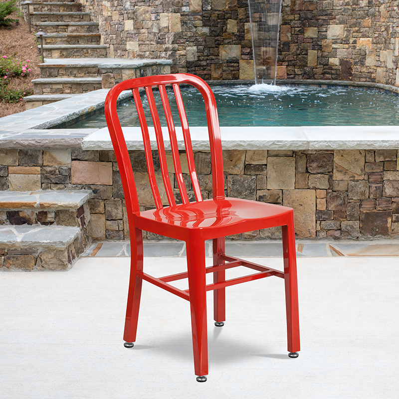 Alamont Furniture, ALA-DI72-167629, Metal Colorful Restaurant Chairs
