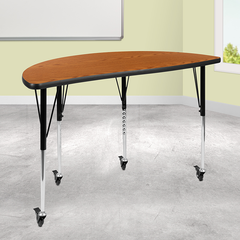 Alamont Furniture, ALA-YVTG-448352, Collaborative Half Circle Activity Tables