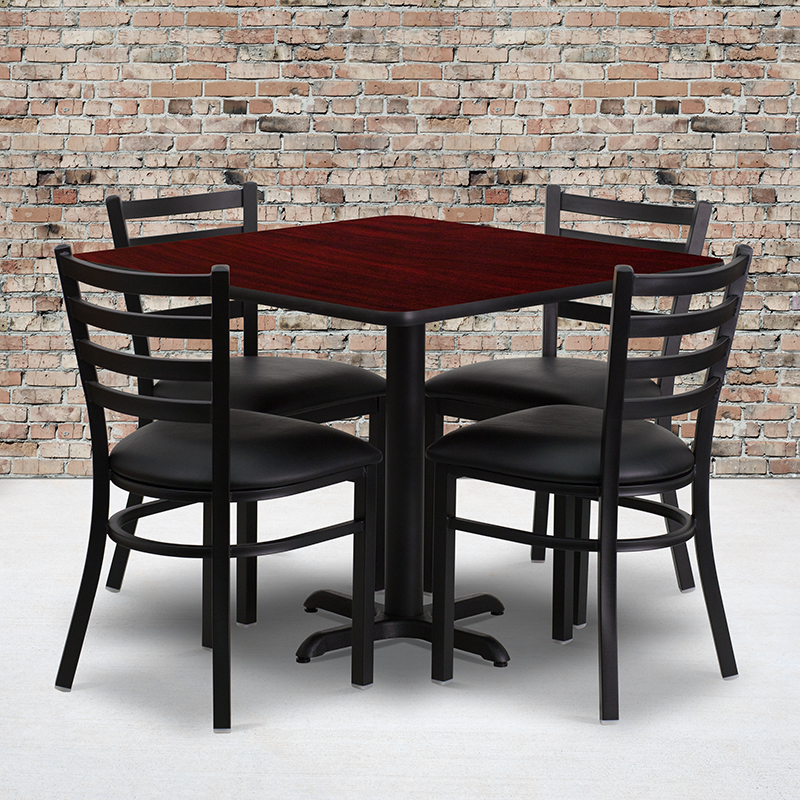Alamont Furniture, ALA-IECG2-7762, Laminate Restaurant Table and Chair Sets