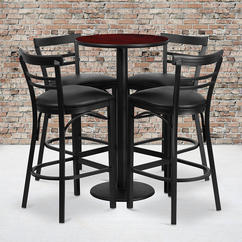 Alamont Furniture, ALA-STSC2-9161, Laminate Restaurant Bar Table and Stool Sets
