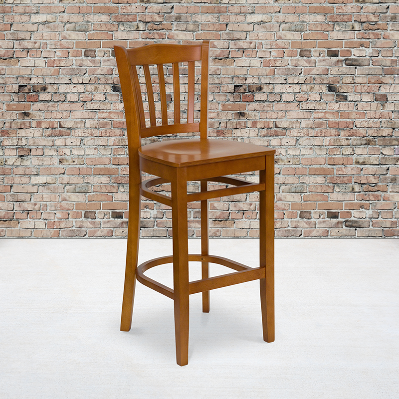 Alamont Furniture, ALA-YVEH-2121, Wood Restaurant Barstools