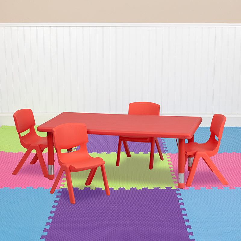 Alamont Furniture, ALA-ZVZD-9224, Rectangular Activity Table Set