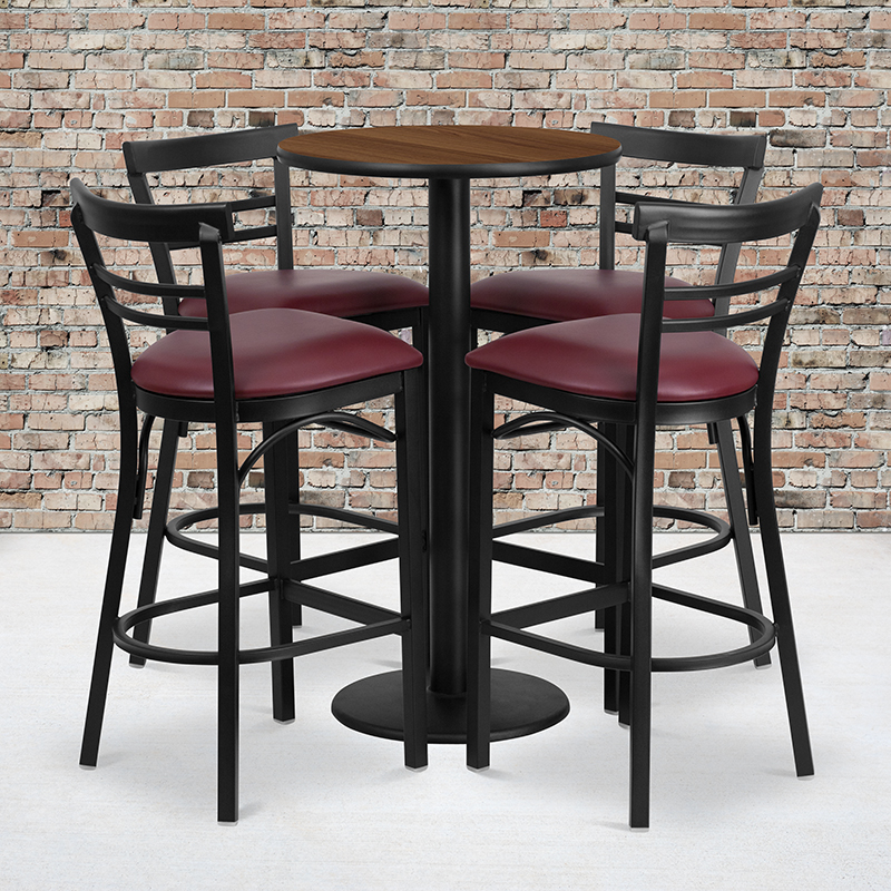 Alamont Furniture, ALA-STSC2-9167, Laminate Restaurant Bar Table and Stool Sets