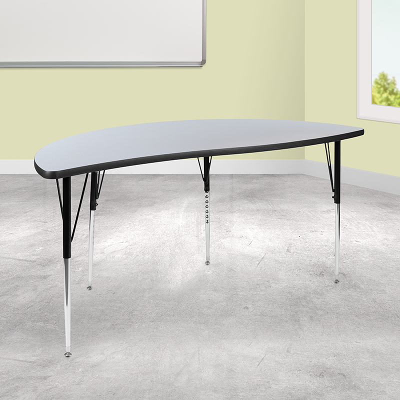 Alamont Furniture, ALA-YVTG-448386, Collaborative Half Circle Activity Tables