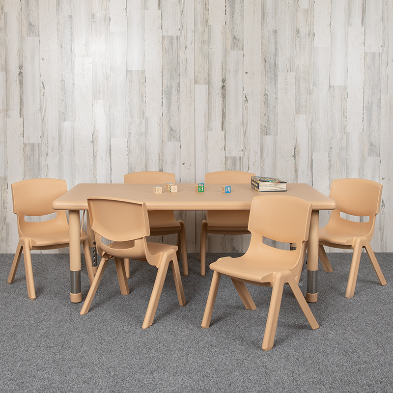 Alamont Furniture, ALA-ZVZD-443228, Rectangular Activity Table Set