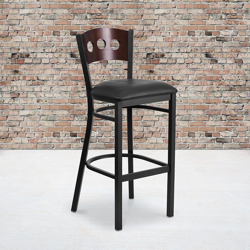 Alamont Furniture, ALA-YVEH-21678, Metal Restaurant Barstools