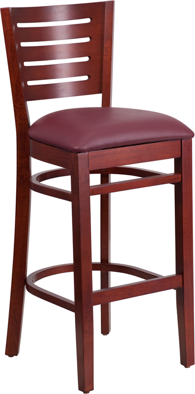 Alamont Furniture, ALA-YVEH-21652, Wood Restaurant Barstools
