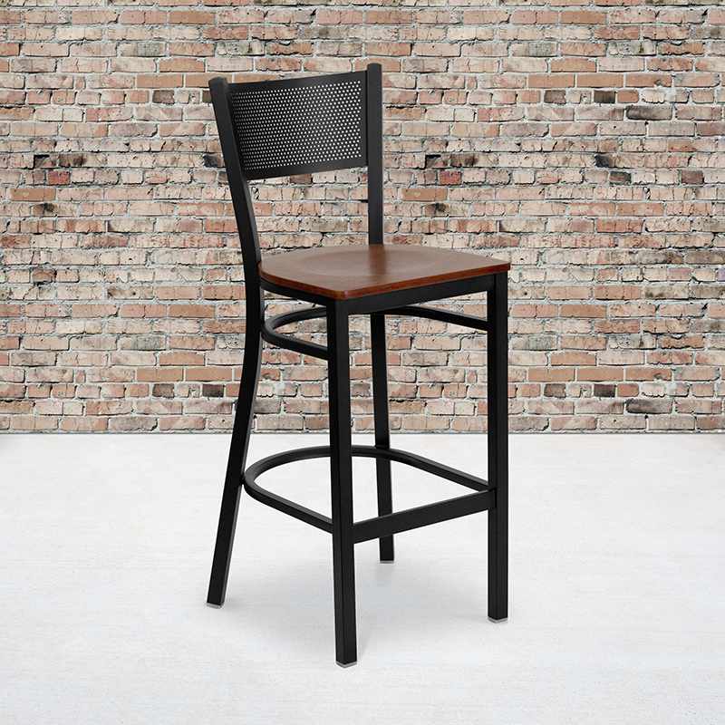 Alamont Furniture, ALA-YVEH-4581, Metal Restaurant Barstools