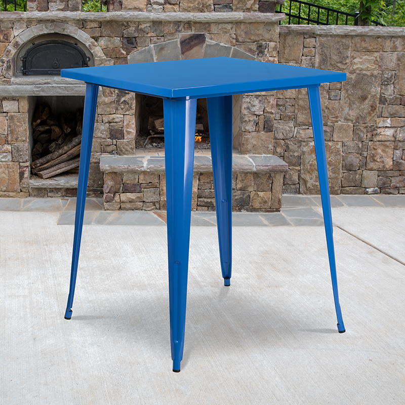 Alamont Furniture, ALA-DI62-176600, Metal Colorful Restaurant Bar Tables