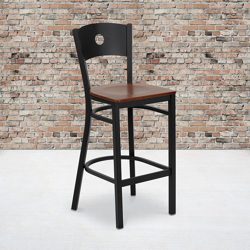 Alamont Furniture, ALA-YVEH-4640, Metal Restaurant Barstools