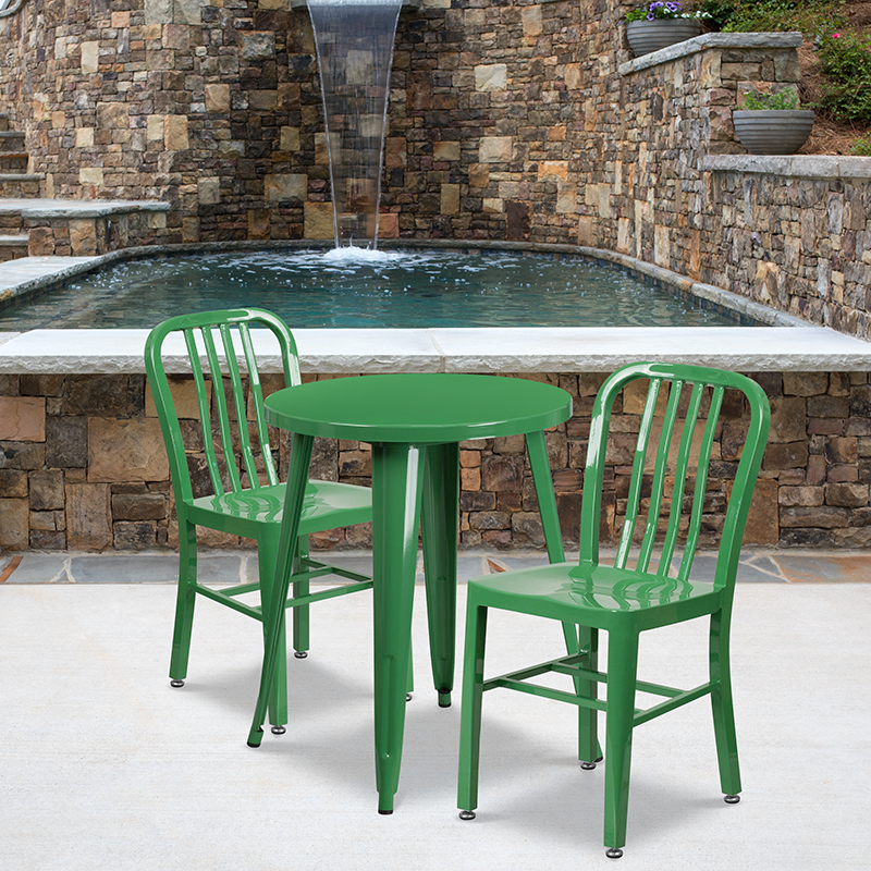 Alamont Furniture, ALA-DI62-194604, Metal Colorful Table and Chair Sets