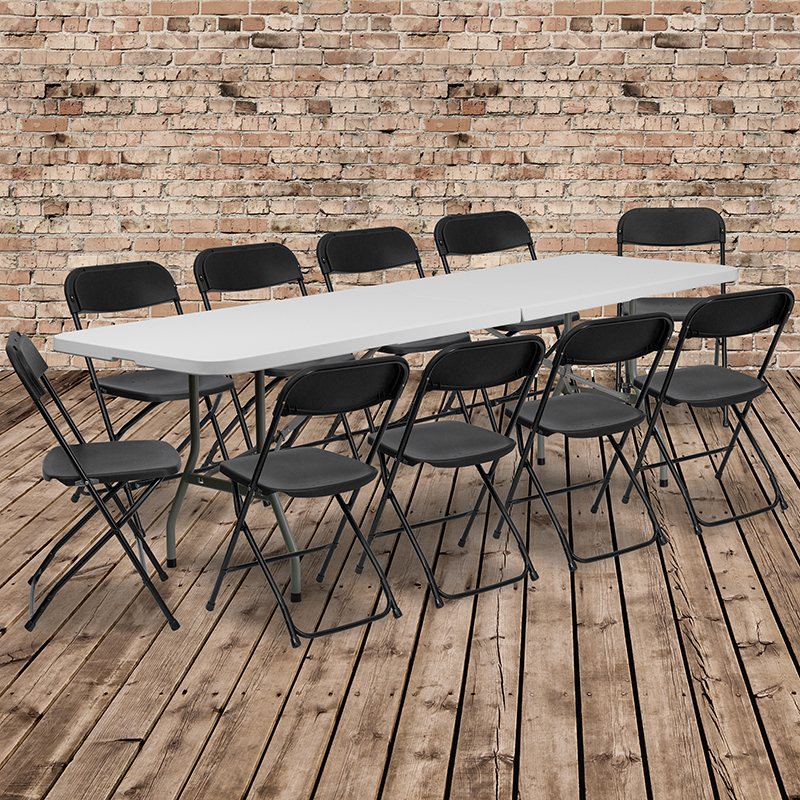 Alamont Furniture, ALA-SC41-27668995, Plastic Folding Table And Chair Sets