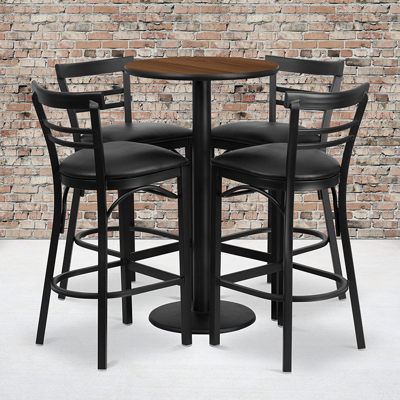 Alamont Furniture, ALA-STSC2-9163, Laminate Restaurant Bar Table and Stool Sets