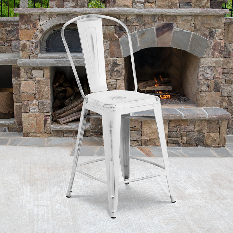Alamont Furniture, ALA-FU46-157706, Metal Colorful Restaurant Counter Stools