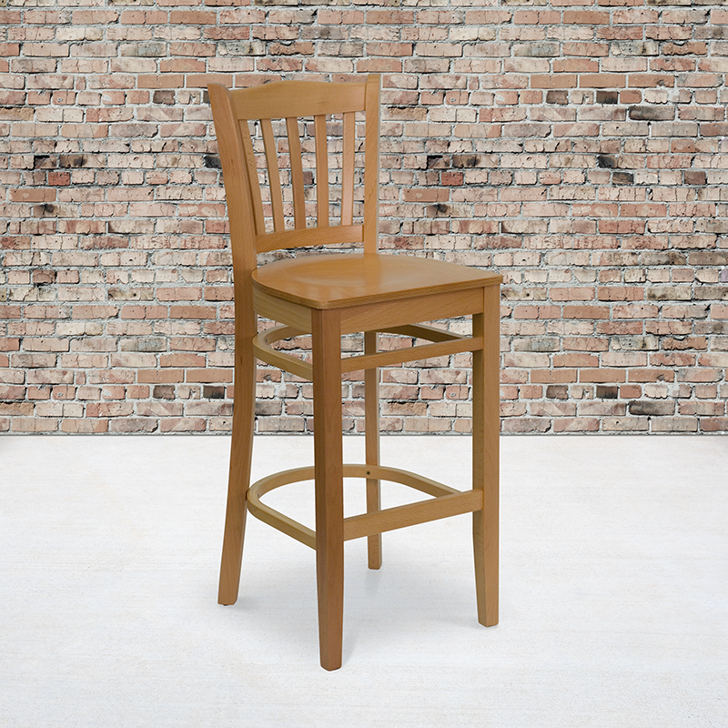 Alamont Furniture, ALA-YVEH-2120, Wood Restaurant Barstools