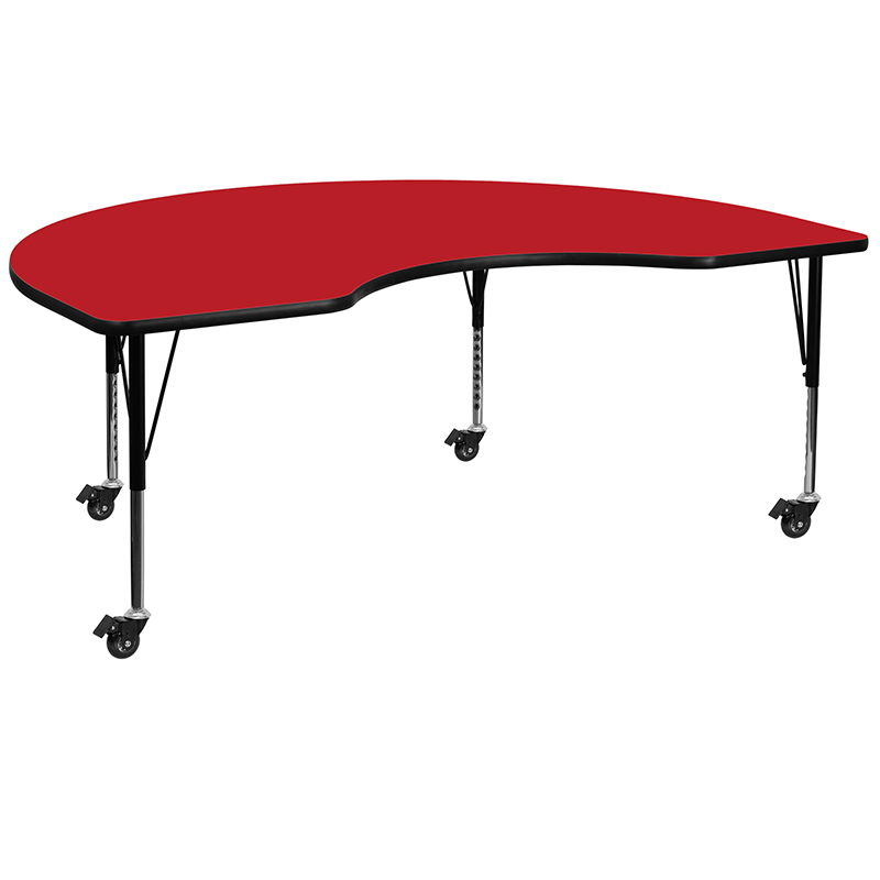 Alamont Furniture, ALA-YVB5-21318, Kidney Activity Tables with Casters
