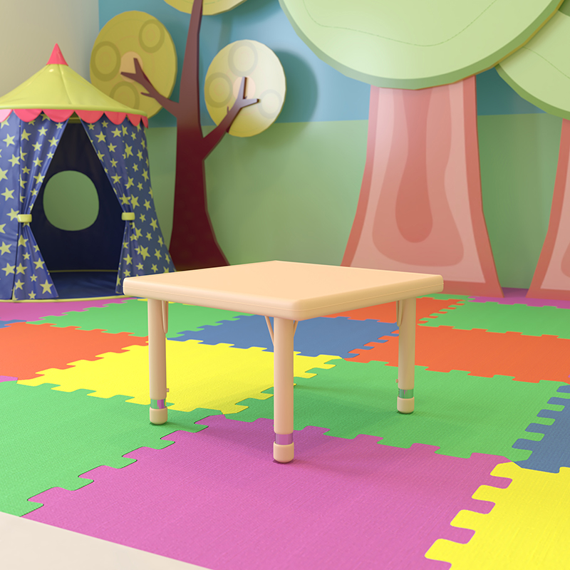 Alamont Furniture, ALA-ZVZD-443195, Square Colorful Activity Tables