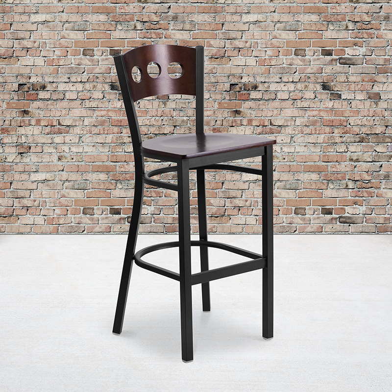 Alamont Furniture, ALA-YVEH-21693, Metal Restaurant Barstools