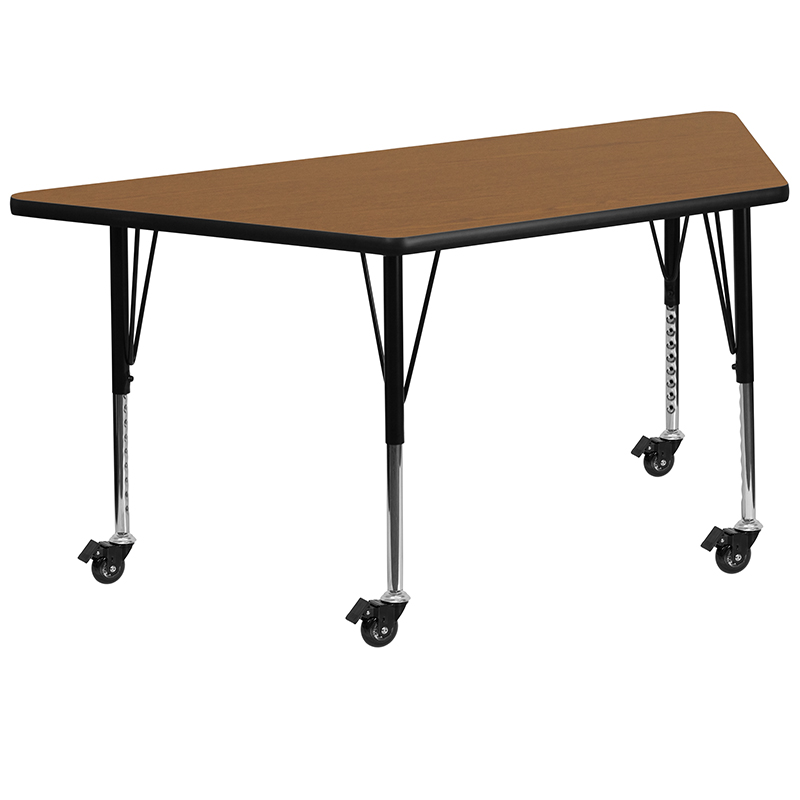 Alamont Furniture, ALA-YVB4-21217, Trapezoid Activity Tables with Casters