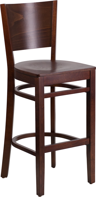 Alamont Furniture, ALA-YVEH-21675, Wood Restaurant Barstools