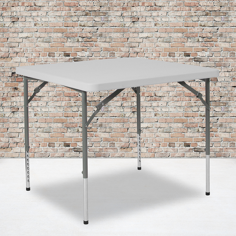 Alamont Furniture, ALA-SC45-215665, Square Plastic Folding Tables