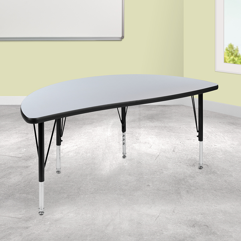 Alamont Furniture, ALA-YVTG-448367, Collaborative Half Circle Activity Tables