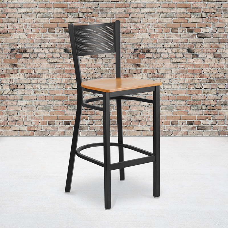 Alamont Furniture, ALA-YVEH-160087, Metal Restaurant Barstools