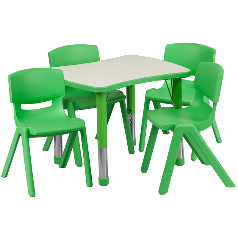 Alamont Furniture, ALA-ZVZD-20705, Rectangular Activity Table Set