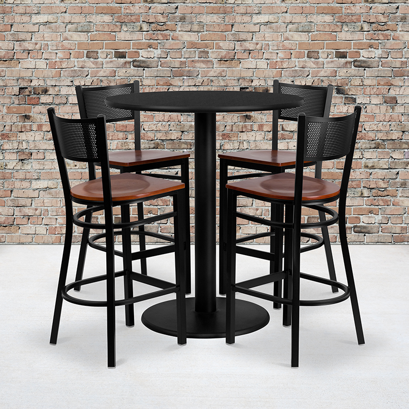 Alamont Furniture, ALA-NE11-9185, Laminate Restaurant Bar Table and Stool Sets