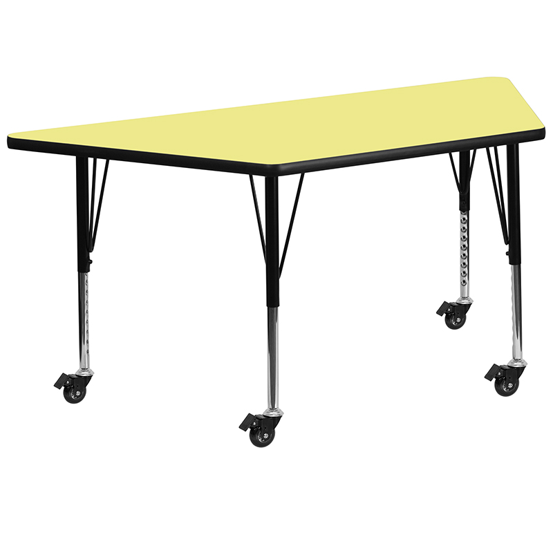 Alamont Furniture, ALA-YVB4-21225, Trapezoid Activity Tables with Casters