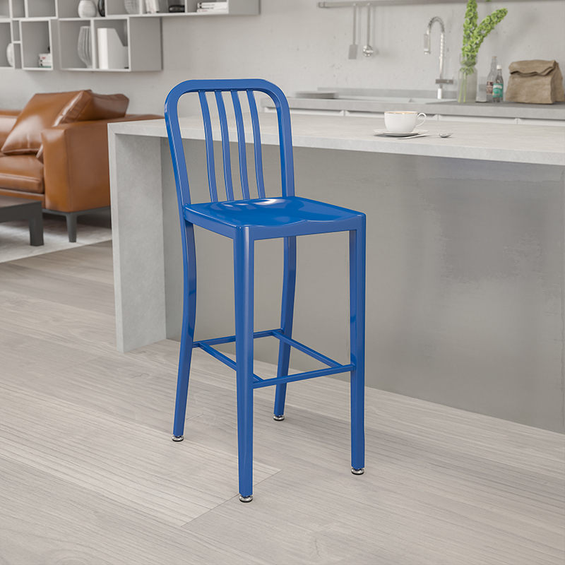 Alamont Furniture, ALA-DI72-172811, Metal Colorful Restaurant Barstools