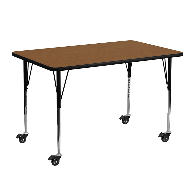Alamont Furniture, ALA-YVB3-21122, Rectangular Activity Tables with Casters