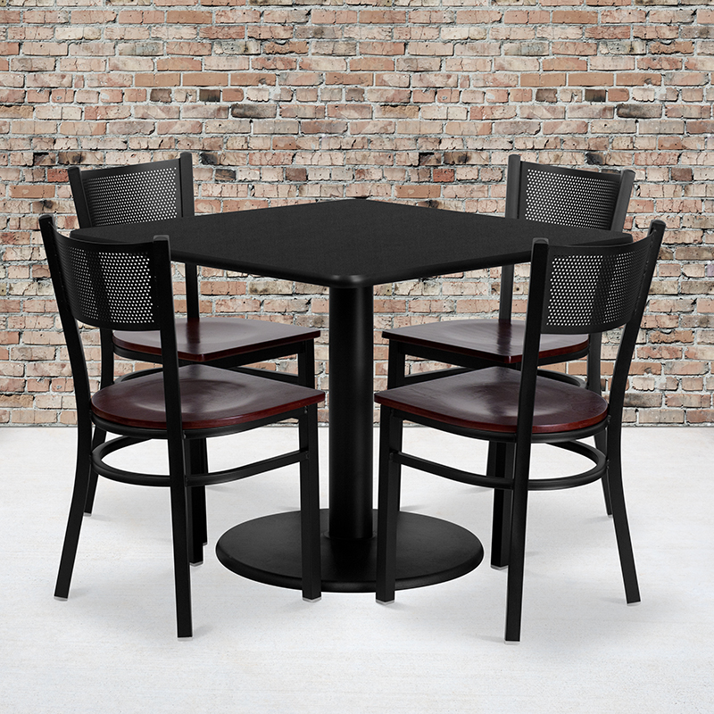 Alamont Furniture, ALA-NE11-9175, Laminate Restaurant Table and Chair Sets