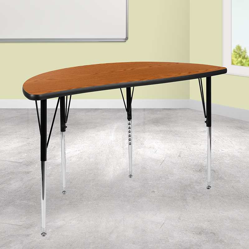 Alamont Furniture, ALA-YVTG-448357, Collaborative Half Circle Activity Tables
