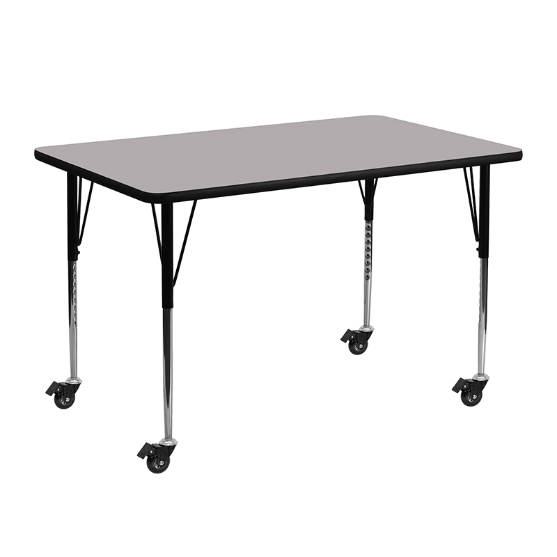 Alamont Furniture, ALA-YVB3-21120, Rectangular Activity Tables with Casters