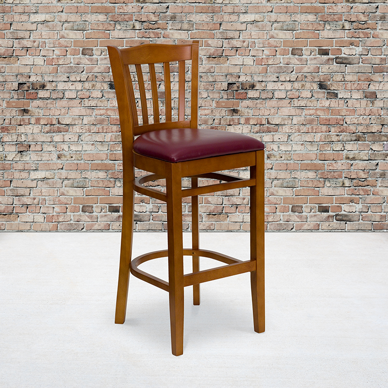 Alamont Furniture, ALA-YVEH-2642, Wood Restaurant Barstools