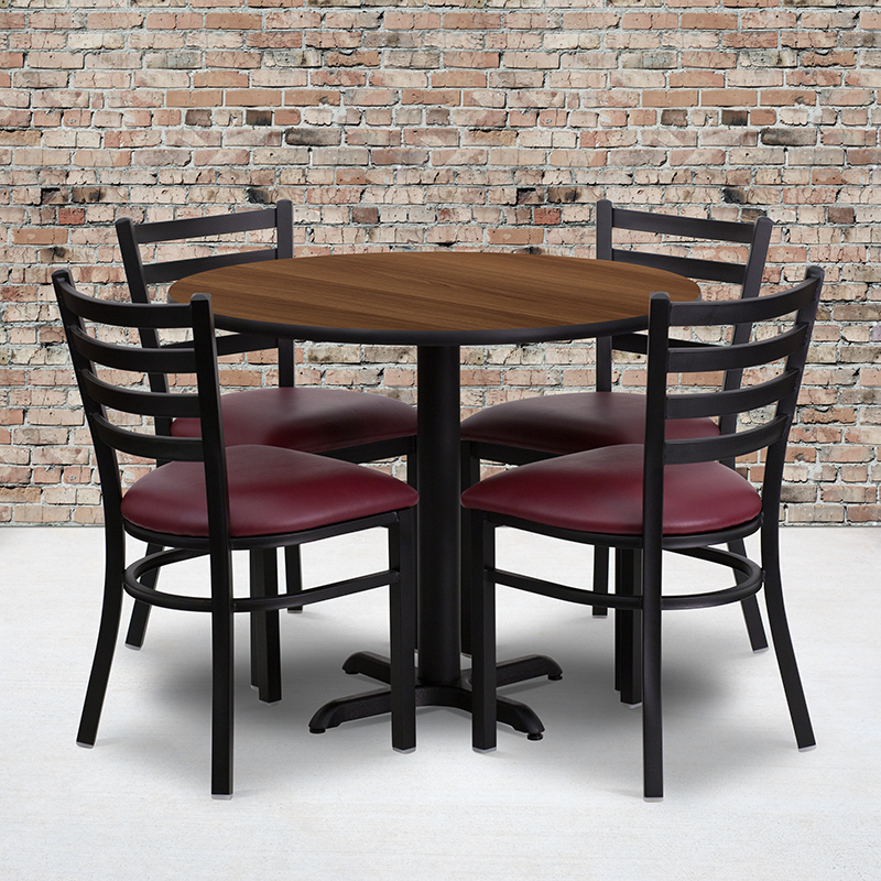 Alamont Furniture, ALA-IECG2-7756, Laminate Restaurant Table and Chair Sets