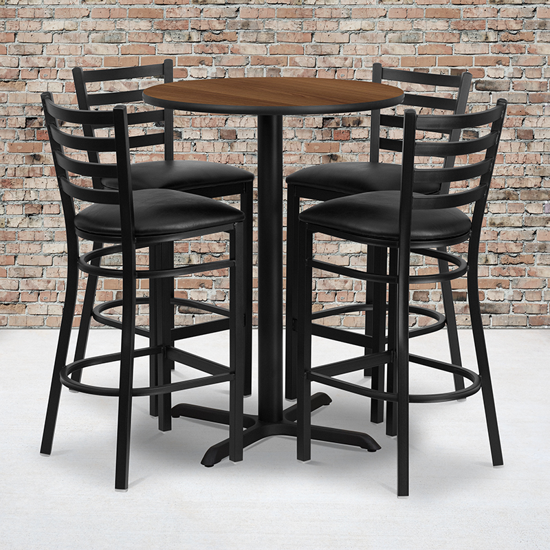 Alamont Furniture, ALA-IECG2-7772, Laminate Restaurant Bar Table and Stool Sets