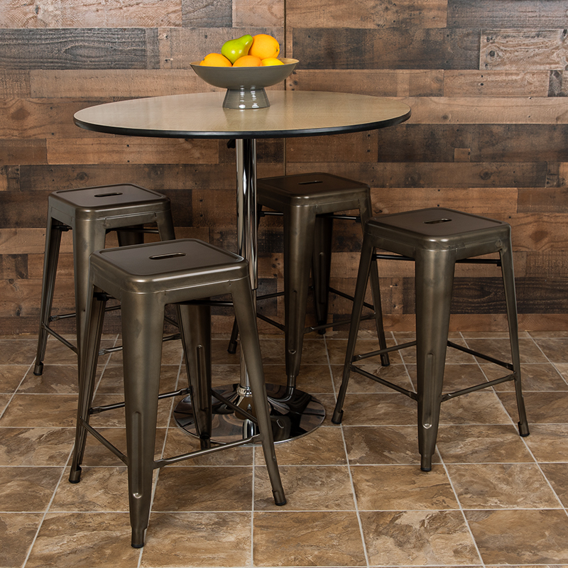Alamont Furniture, 4-ALA-5FU-443487, Metal Counter Height Stools