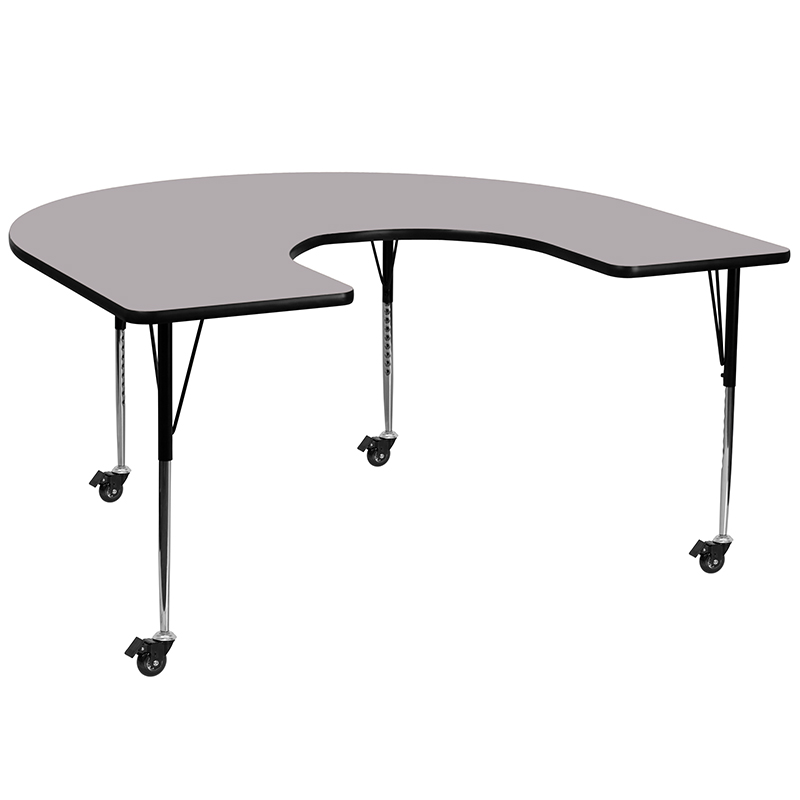 Alamont Furniture, ALA-YVB7-21357, Horseshoe Activity Tables with Casters