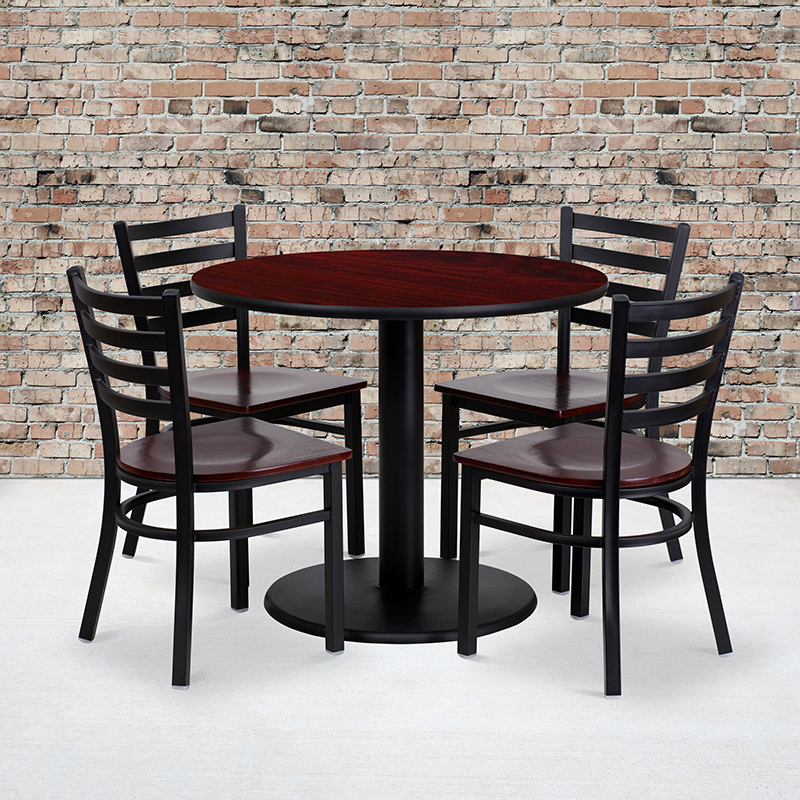 Alamont Furniture, ALA-NE11-9171, Laminate Restaurant Table and Chair Sets