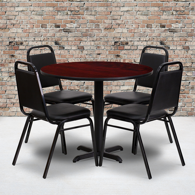 Alamont Furniture, ALA-IECG2-7750, Laminate Restaurant Table and Chair Sets