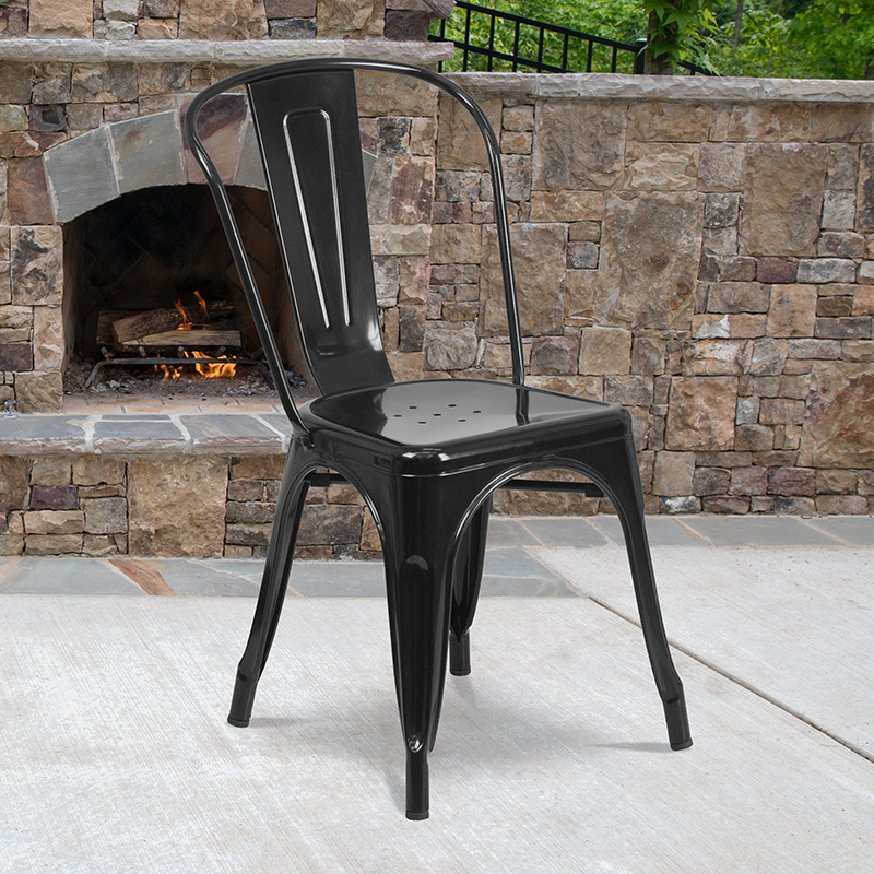 Alamont Furniture, ALA-DI42-22452, Metal Colorful Restaurant Chairs