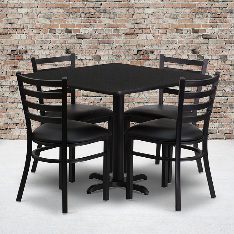 Alamont Furniture, ALA-IECG2-7761, Laminate Restaurant Table and Chair Sets