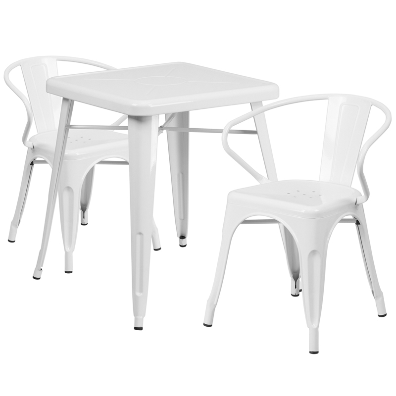 Alamont Furniture, ALA-DI42-159796, Metal Colorful Table and Chair Sets