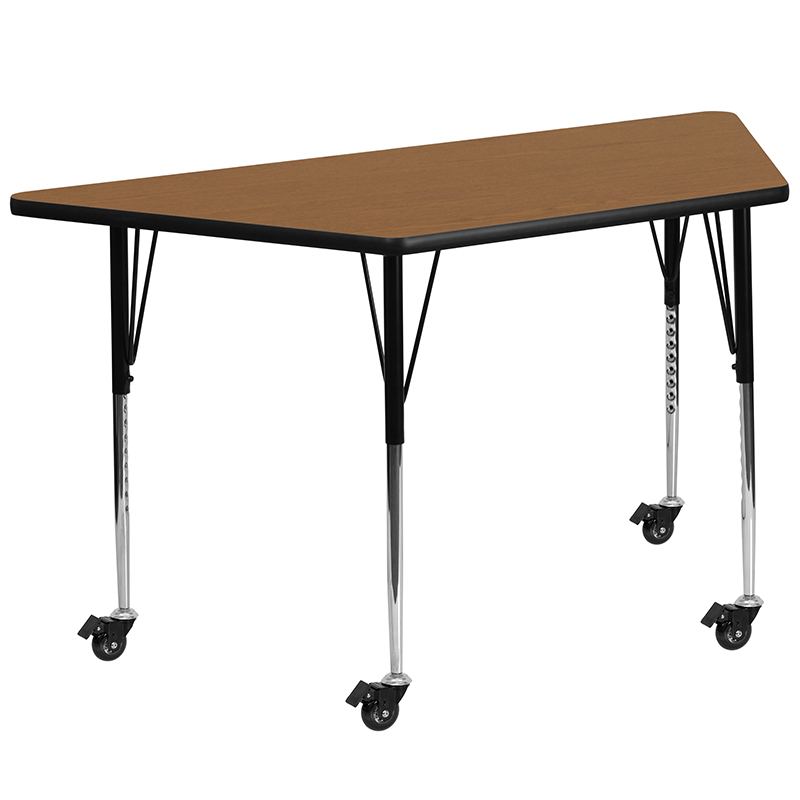 Alamont Furniture, ALA-YVB4-21216, Trapezoid Activity Tables with Casters