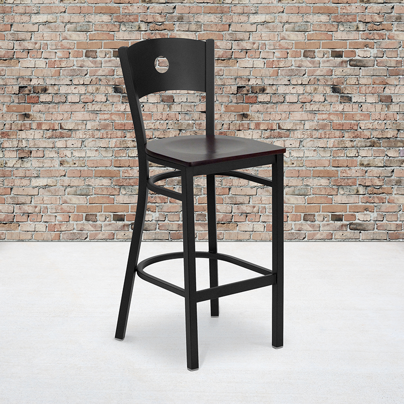 Alamont Furniture, ALA-YVEH-4641, Metal Restaurant Barstools