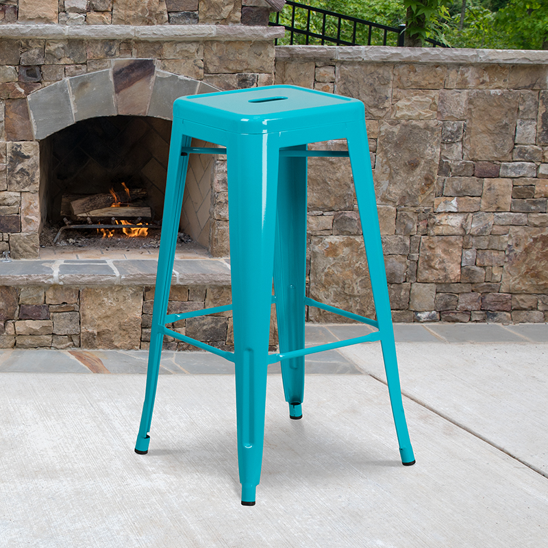Alamont Furniture, ALA-FUCU-177999, Metal Colorful Restaurant Barstools